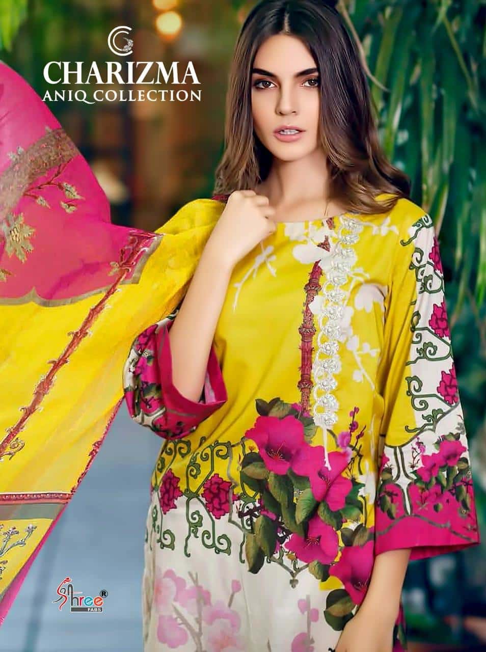 Shree Fab Charizma Aniq Collection Pure Cotton Print Daily Wear Pakistani Suit Collection