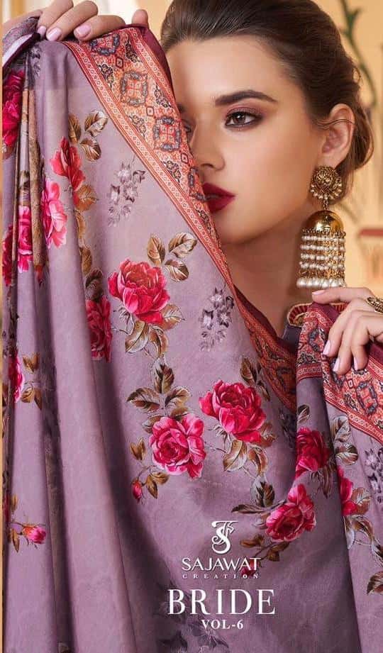 Sajawat Creation Brtide Vol 6 Soft Silk Readymade Bridal Long Style Suit Collection