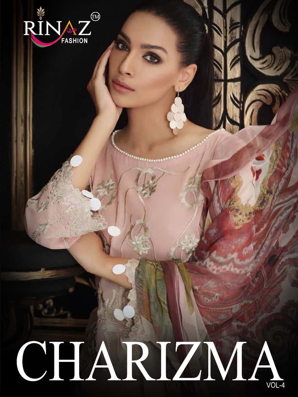 Rinaz Fashion Charizma Vol 4 Cotton Embroidered Pakistani Salwar Suit Collection