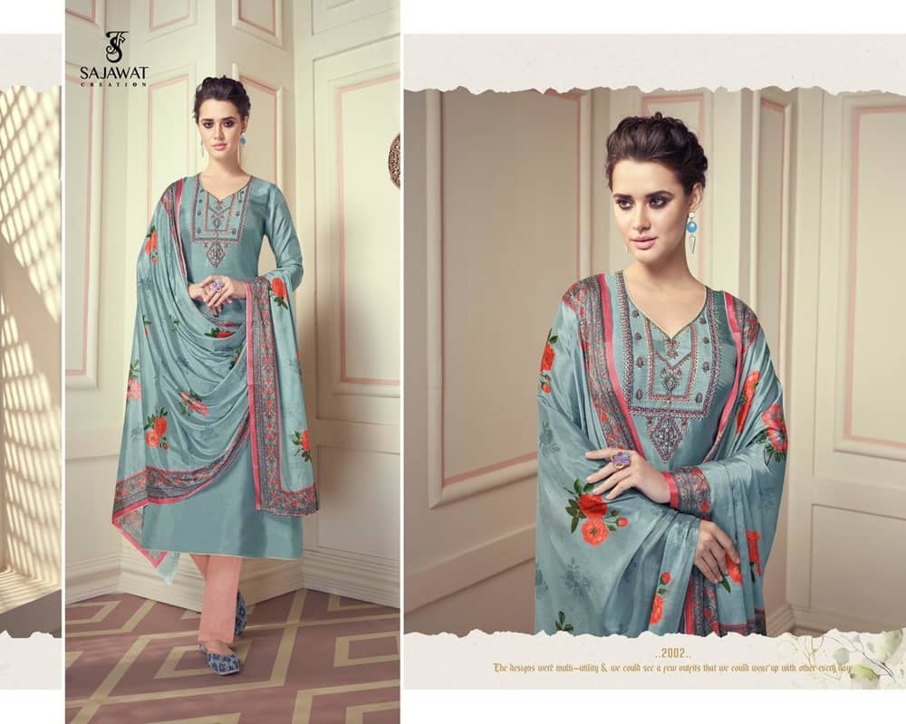 Sajawat Creation Royal Touch Vol 1 Pure Viscose Readymade Salwar Suits Wholesale Catalog