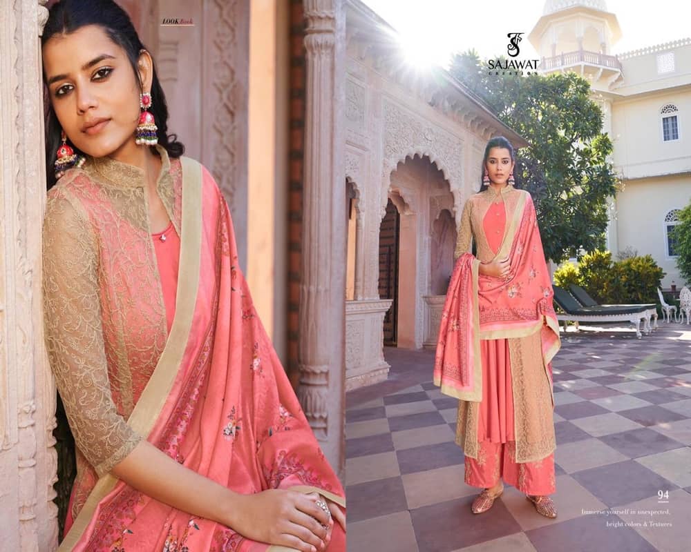 Sajawat Creation Prisha Vol 2 Heavy Muslin Silk Designer Style Readymade Salwar Kameez Wholesale Catalog