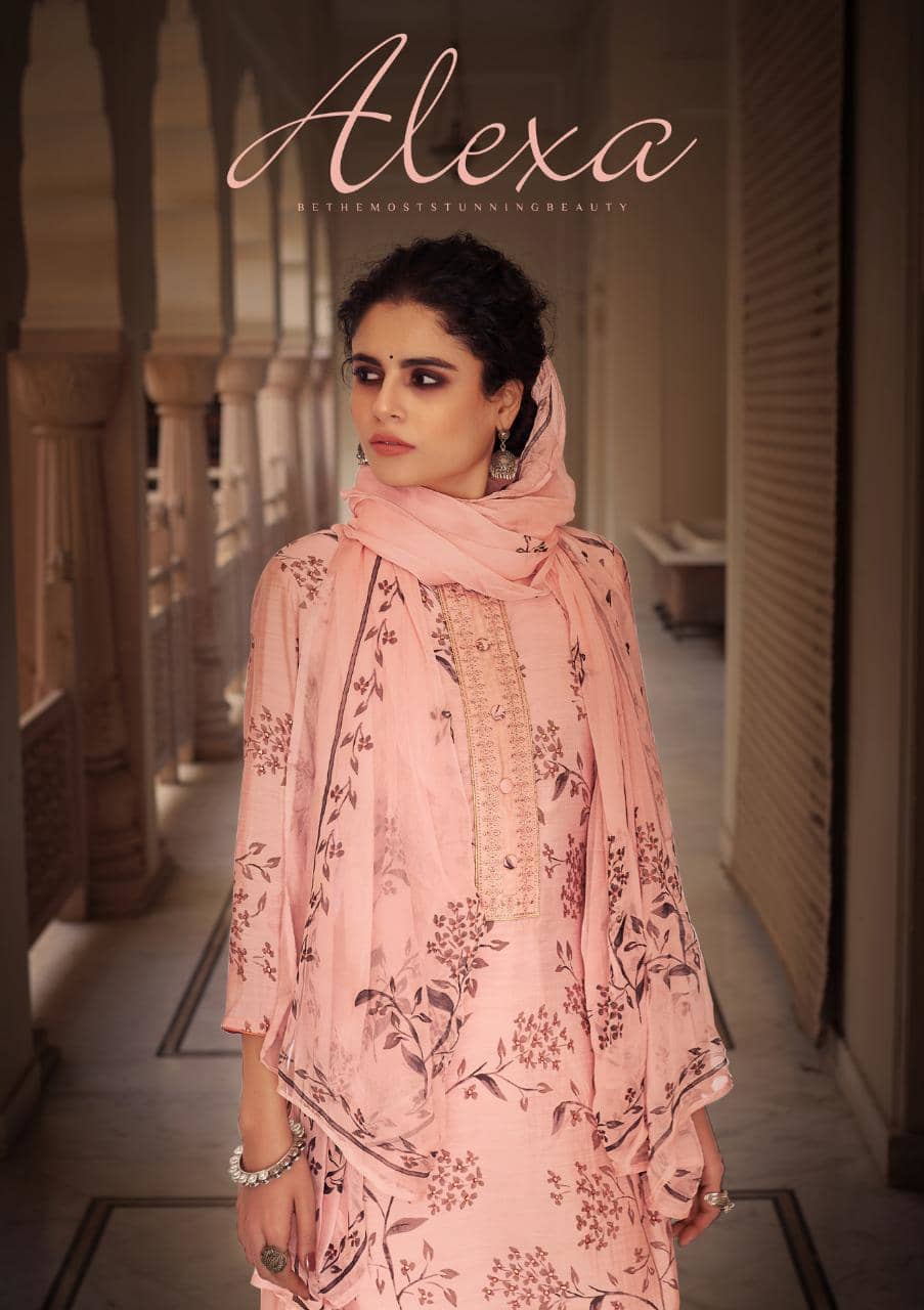 Alexa By Sargam Pure Cotton Silk Printed Embroidery Salwar Kameez Designs Catalog Wholesale