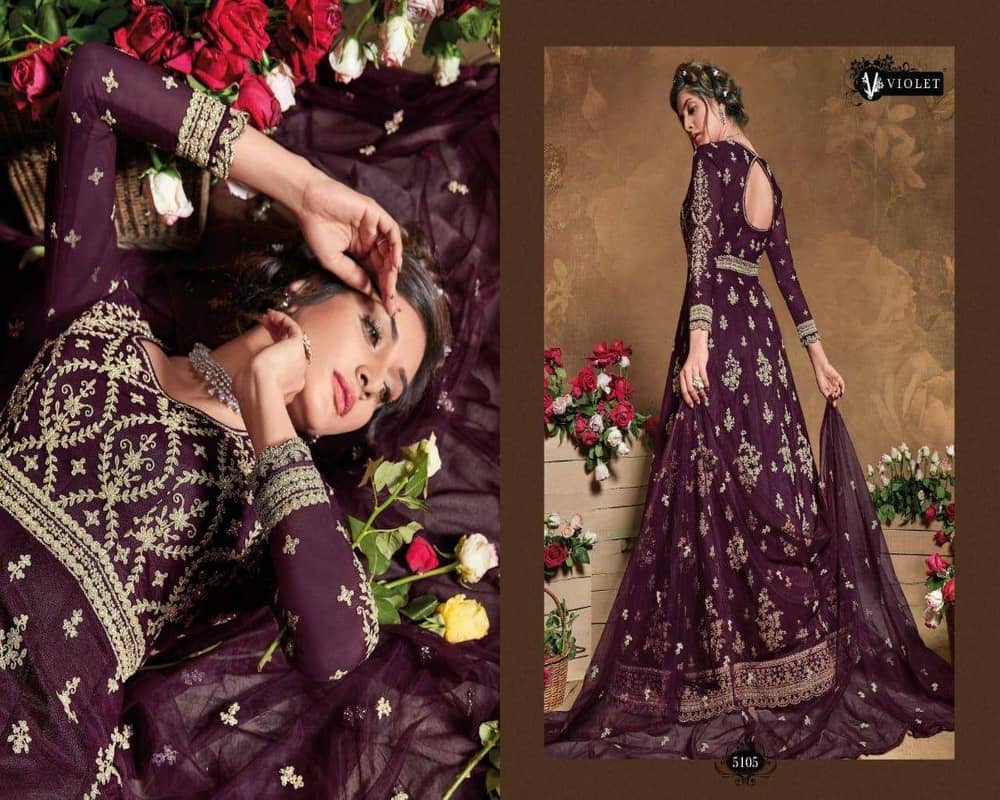 Swagat Violet 5101-5109 Series Long Dresses