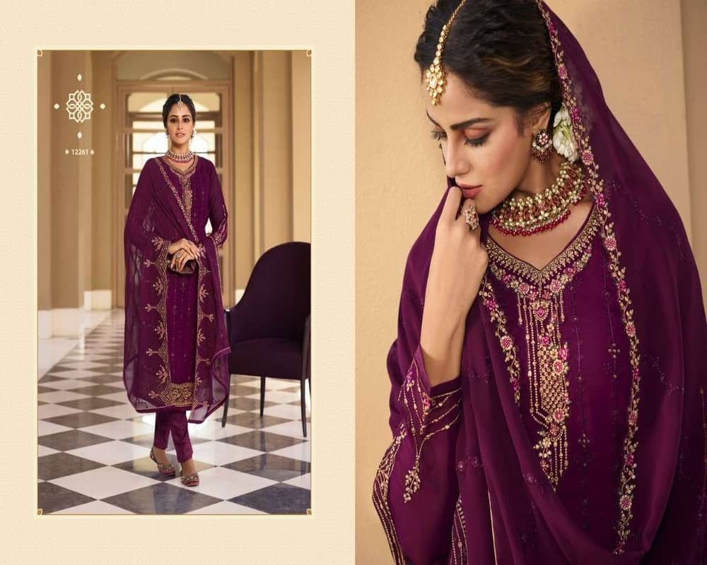 Zisa Vol 67 By Meera Trendz Georgette Embroidery Classy Look Suits Wholesale Catalog