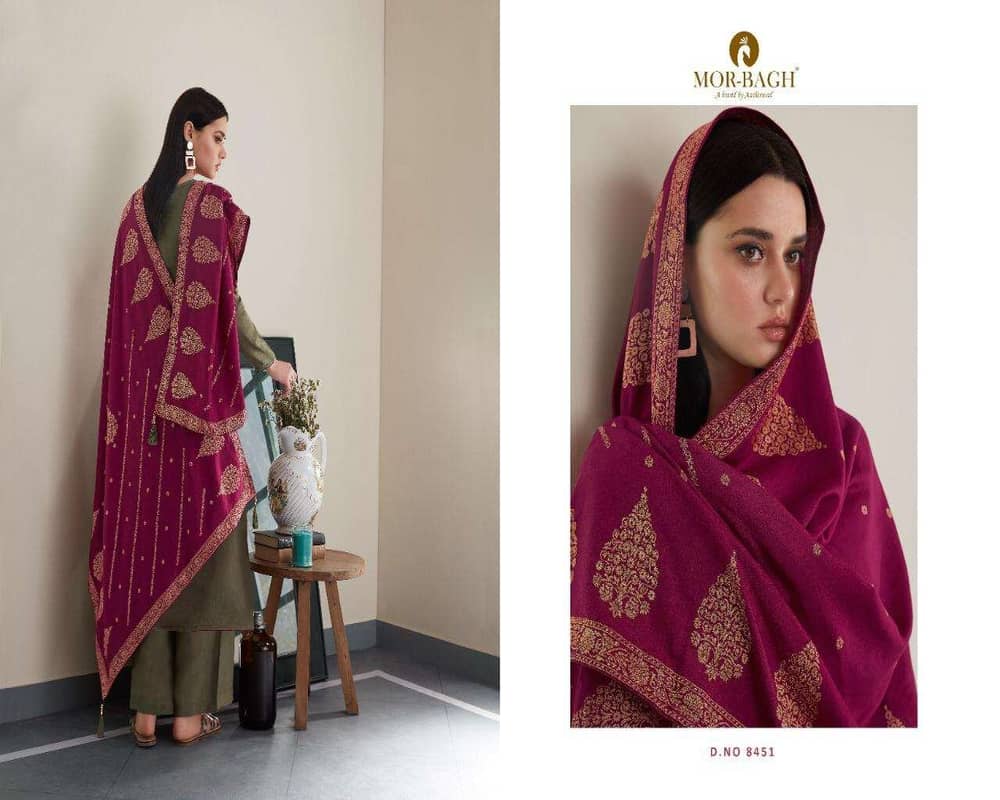 Gulal By Mor Bagh Silk Traditional Fancy Salwar Kameez Wholesale Catalog