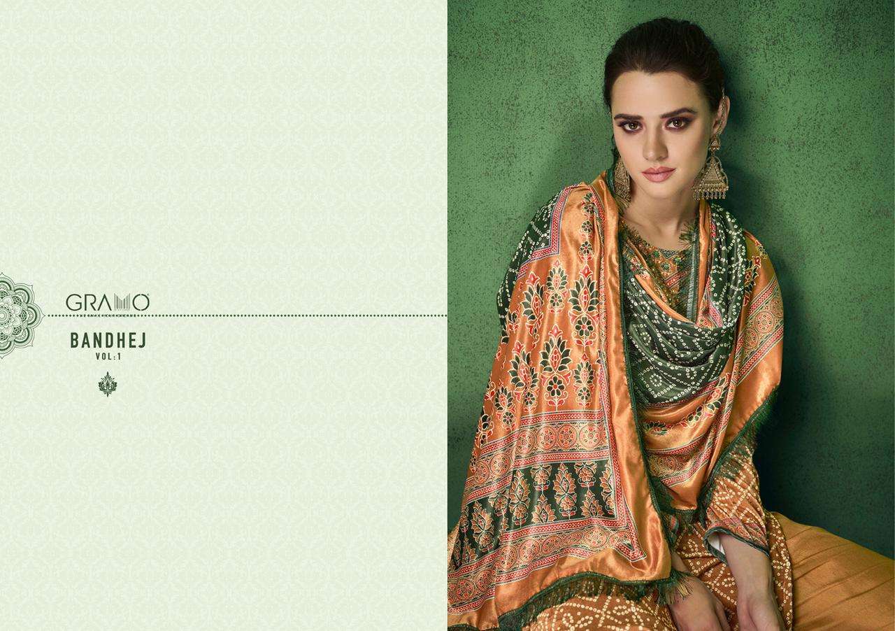 GRAMO BANDHEJ VOL 1 VELVET WINTER COLLECTION DIGITAL PRINTED WHOLESALE RATE 