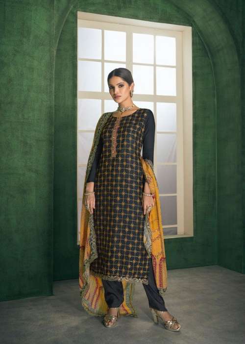 GRAMO KHAWAISH 1 GEORGETTE WEAR DESIGNER READY MADE SALWAR SUIT COLLECTION
