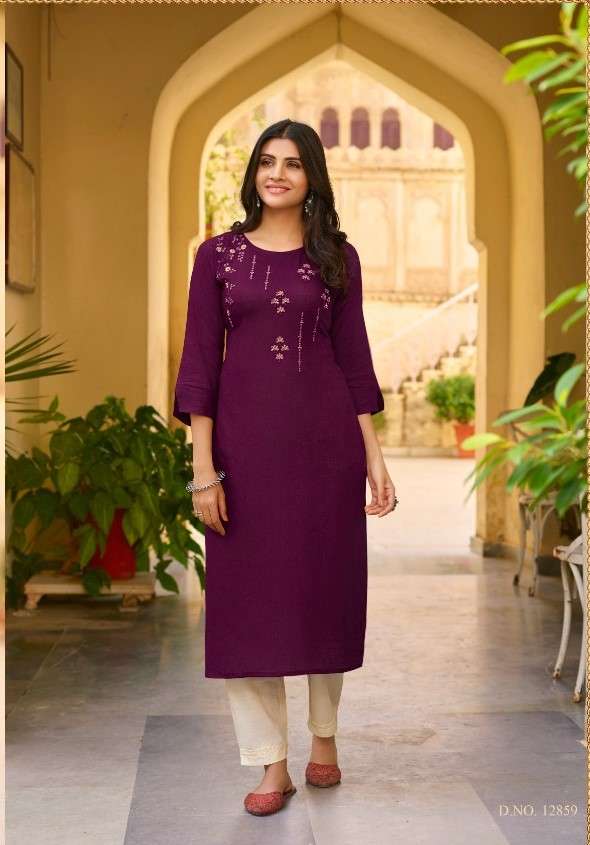 KALAROOP PHOENIX DESIGNER EMBRODIERY WORK KURTI SUPPLIER IN SURAT 