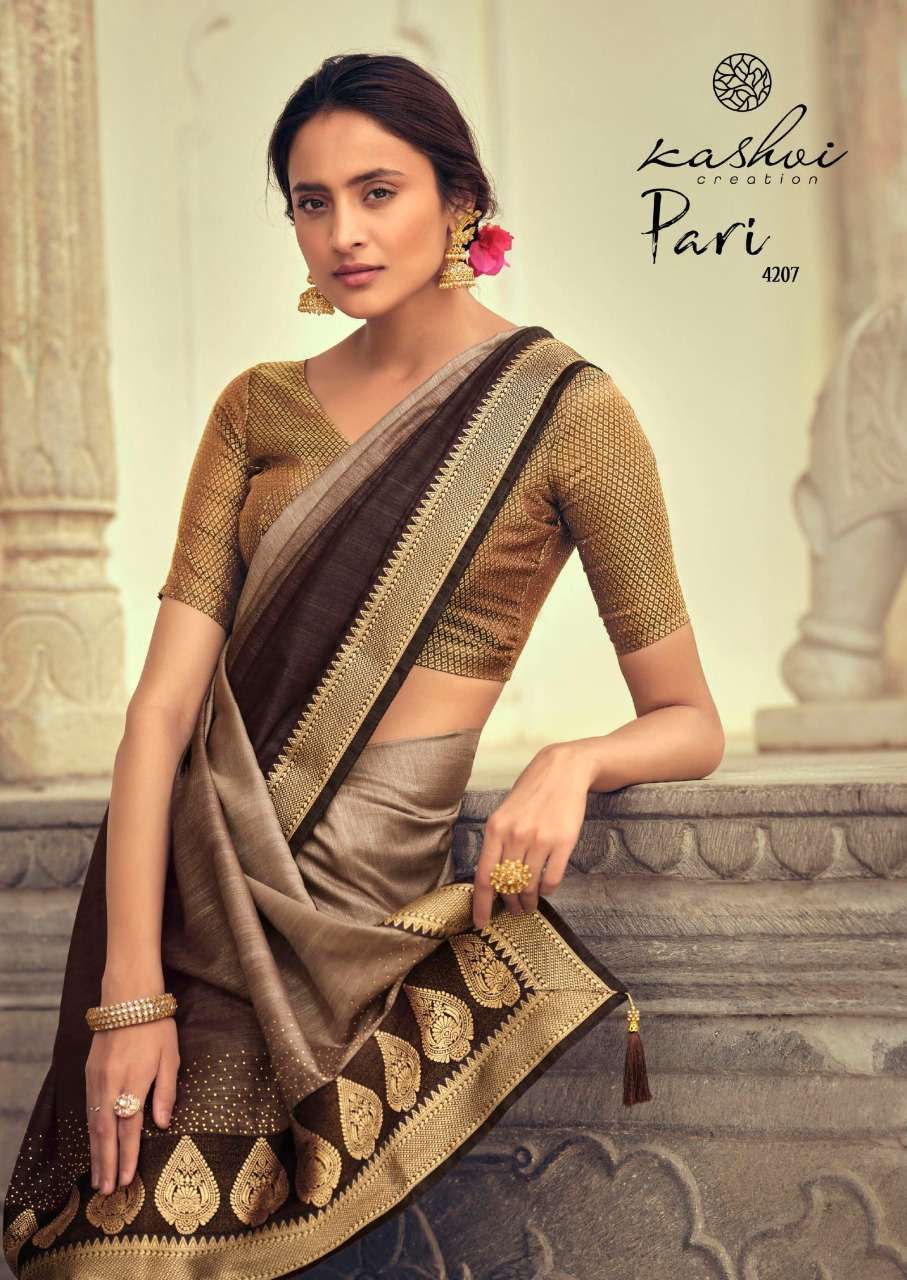 KASVI CREATION PARI VICHITRA SILK SAREE SUPPLIER IN SURAT 
