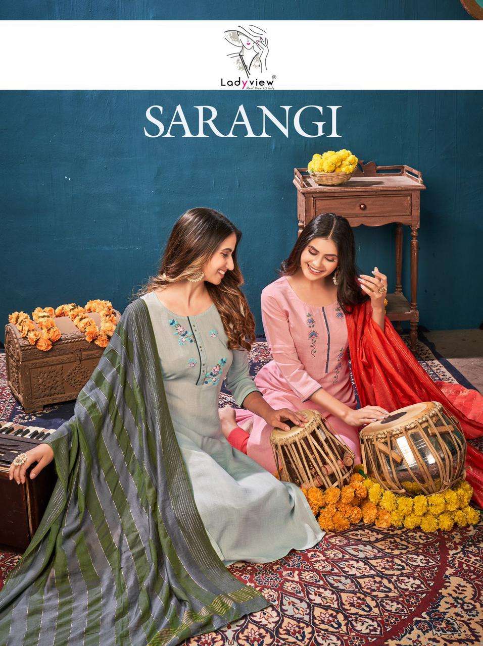 LADY VIEW SARANGI PURE VISCOSE READY MADE COLLECTION WHOLESALE RATE 