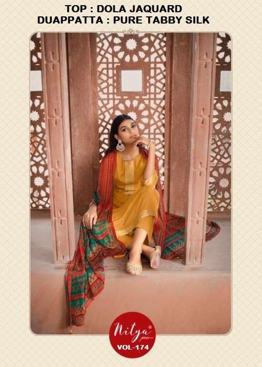LT NITYA 174 DOLA JAQUARD DESIGNER CASUAL EXCLUSIVE DESIGNER SALWAR SUIT SUPPLIER 