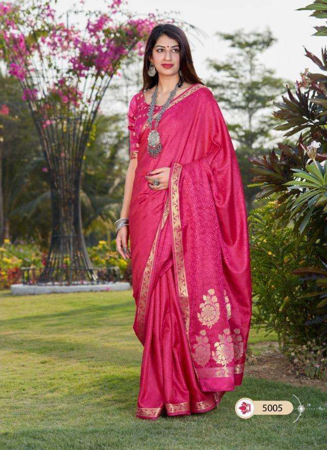 MANJUBAA MAHILAM SILK BANARASI SILK SATIN SAREE SUPPLIER IN SURAT 