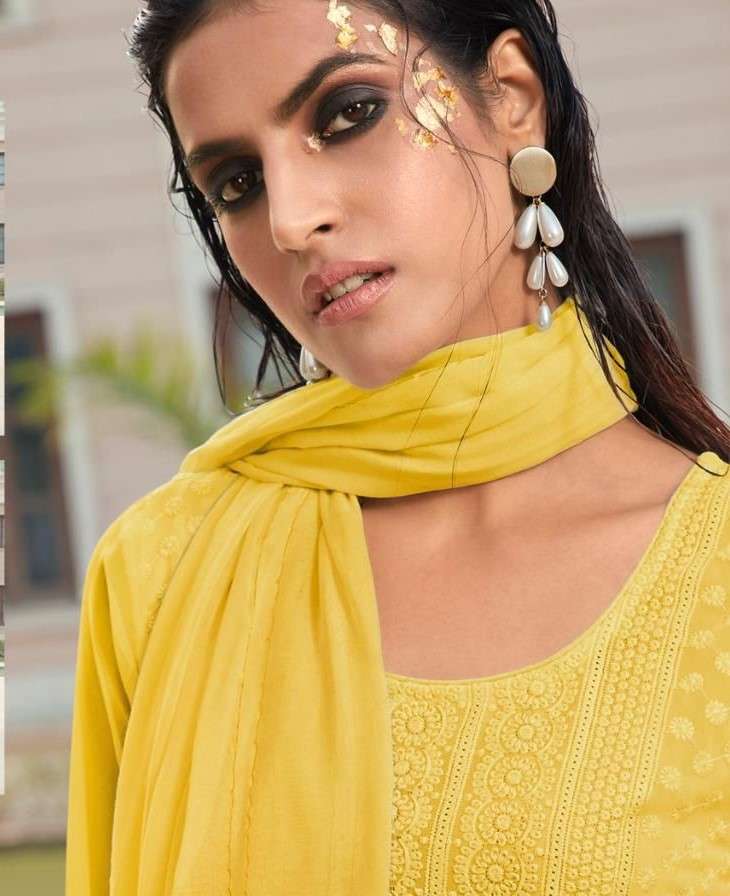 MASKEEN MAIRA GEORGETTE LUCKNOWI STYLE SALWAR SUIT WHOLESALER 