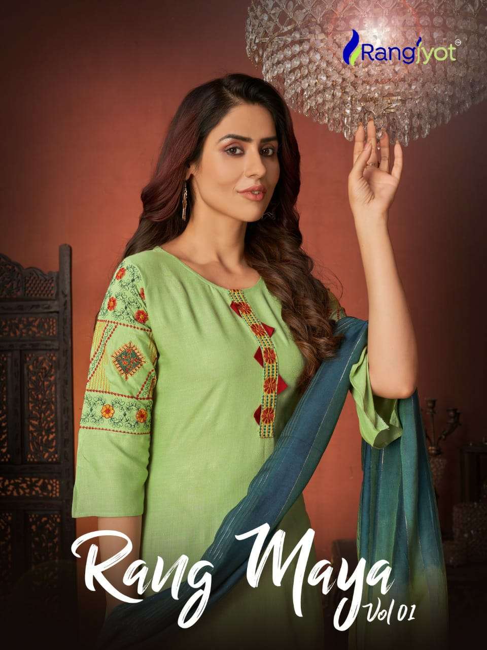 RANGJYOT RANGMAYA VOL 1 DESIGNER READY MADE KURTI WHOLESALER IN SURAT