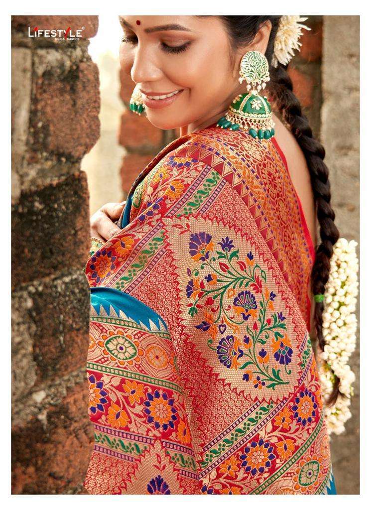 KHADI SILK VOL 25 BY LIFESTYLE CHANDERI FORMAL WEAR FANCY SAREES -  textiledeal.in