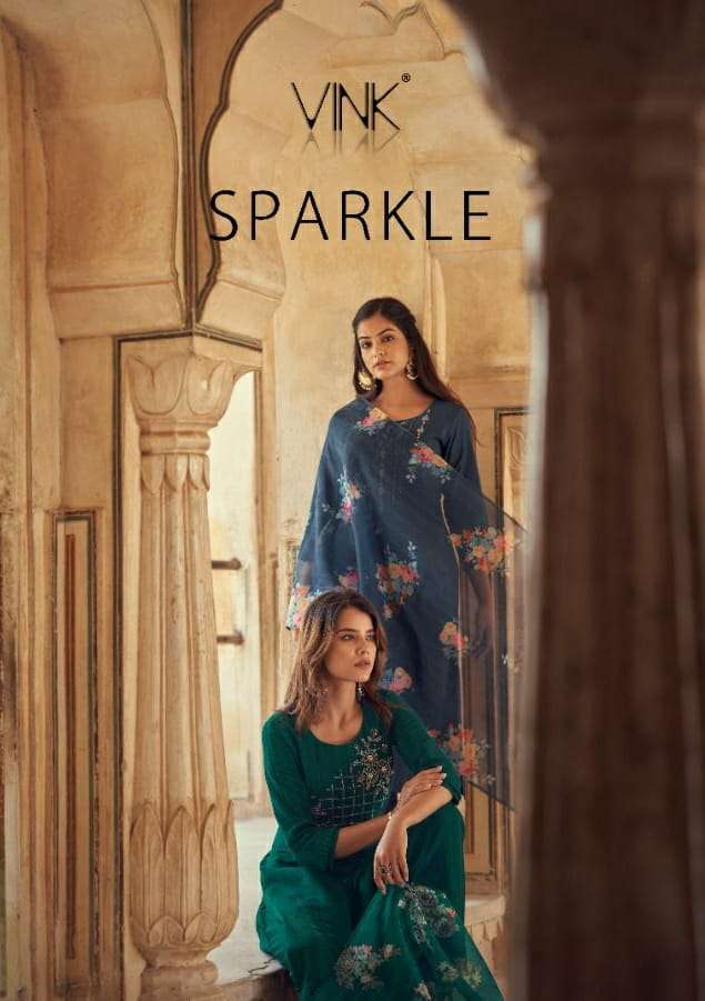 VINK SPARKLE DESIGNER KURTI WITH PENT COLLECTION SUPPLIER IN SURAT 