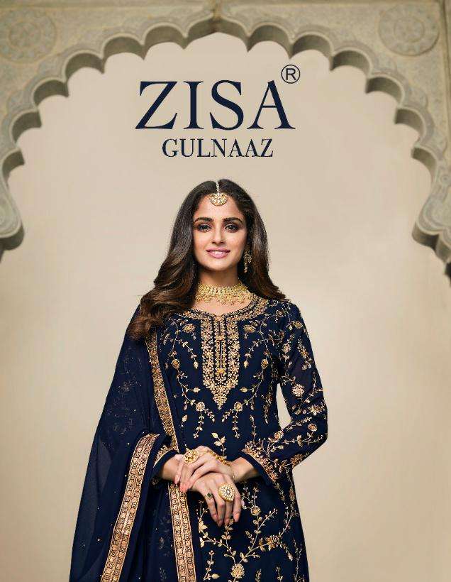 ZISA GULNAAZ HEAVY FAUX GEORGETTE DESIGNER SALWAR KAMEEZ WHOLESALE RATE 