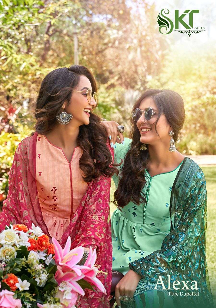 SKT SUITS ALEXA JAM COTTON DIGITAL PRINTED SALWAR SUIT SUPPLIER IN SURAT 