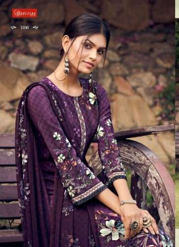 VISHWAM CAFE LATTE VOL 11 NX PREMIUM CREPE  DIGITAL PRINTED SUIT WHOLESALER 