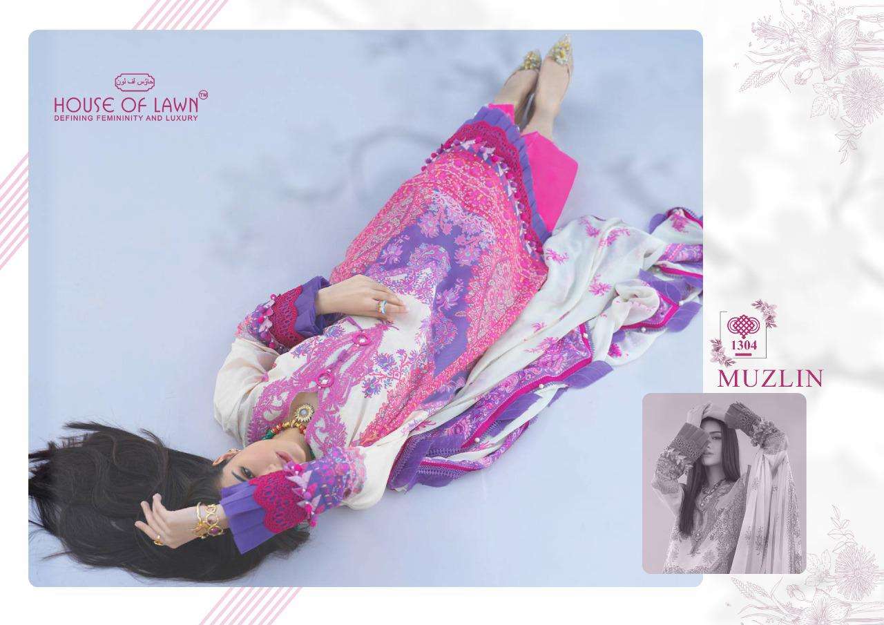 HOUSE OF LAWN SANA SAFINAZ MUZLIN LAWN PRINTED PAKISTANI SALWAR KAMEEZ WHOLESALE RATE