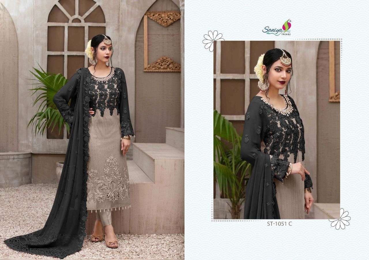 Georgette Wedding Wear Zaira Unstitched Suits at Rs 2400/piece in Amritsar  | ID: 23060467673