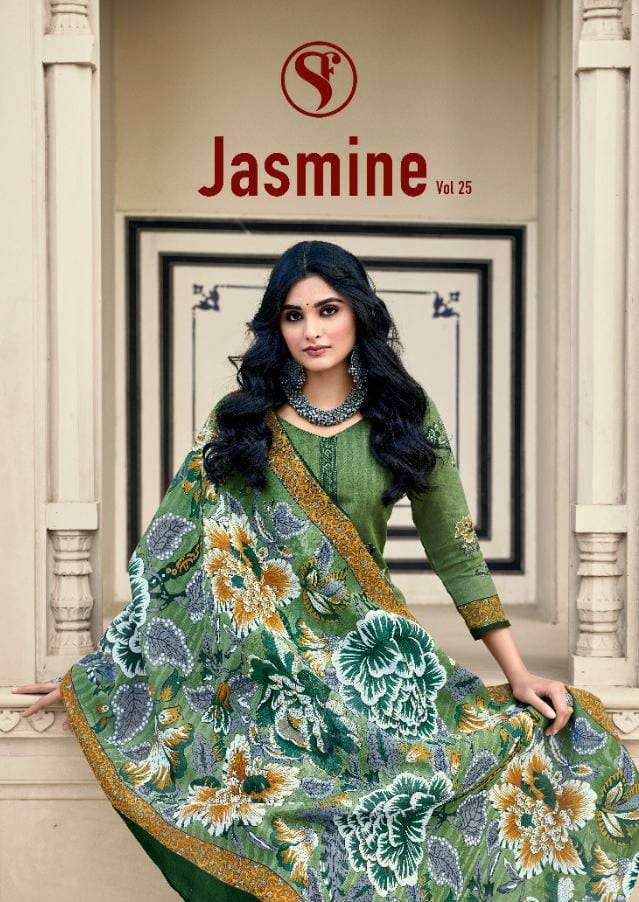 SWEETY FASHION JASMINE VOL 25 SOFT COTTON PRINTED DRESS MATERIAL WHOLESALER 