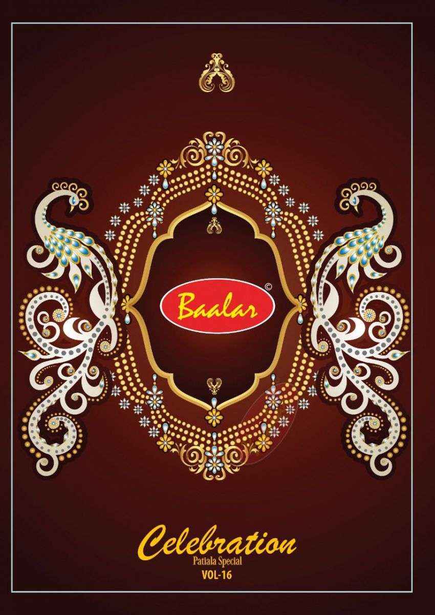 BAALAR CELEBRATION PATIYALA SPECIAL VOL 16 PURE COTTON DAILY WEAR DRESS MATERIAL