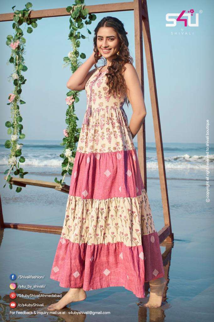 S4U FLAIRY TALES KURTIS COTTON DESIGNER LATEST KURTI SUPPLIER IN SURAT 