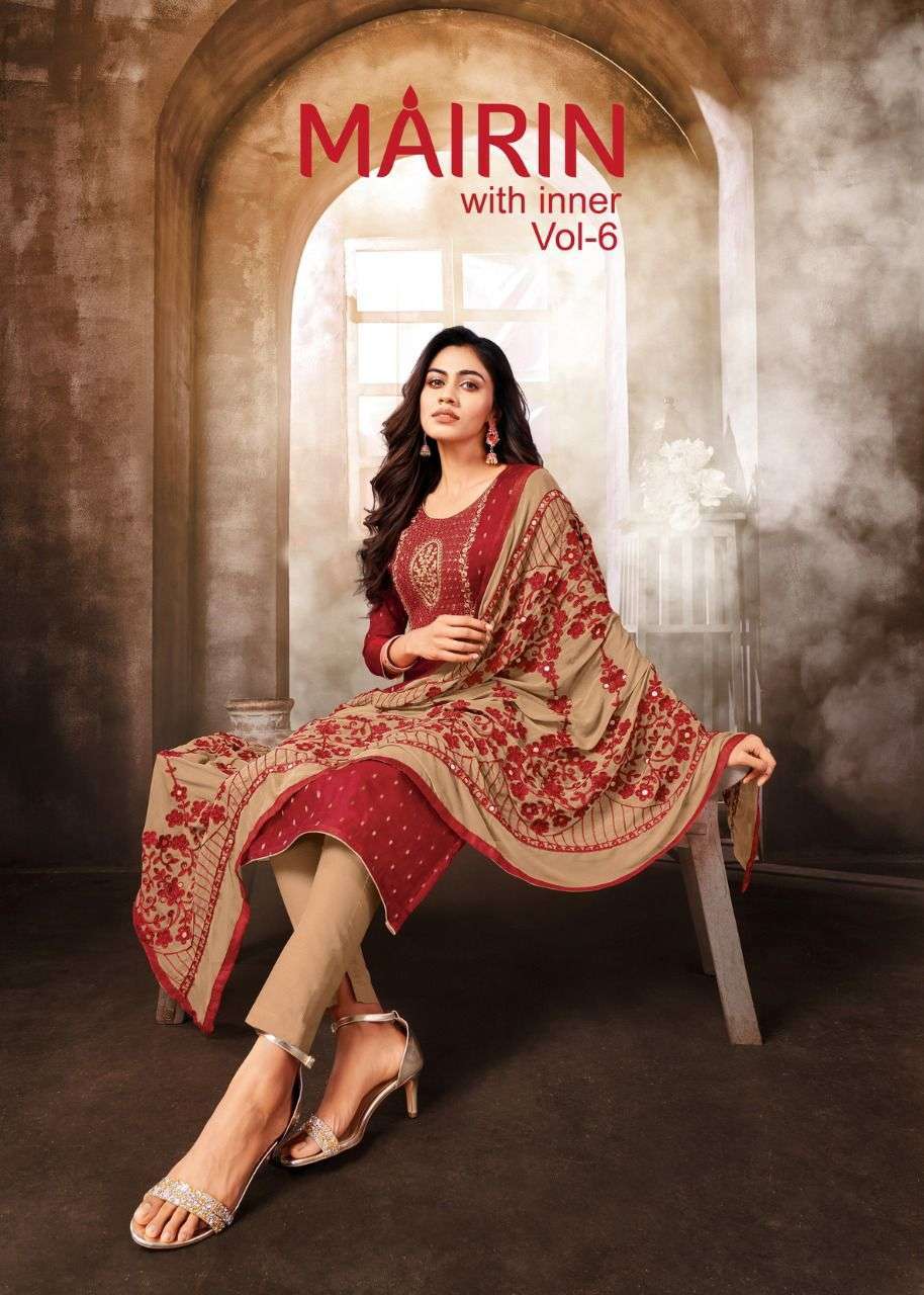 KAPIL TRENDZ MAIRIN VOL 6 MODAL WITH FANCY WORK SALWAR SUIT SUPPLIER IN SURAT 