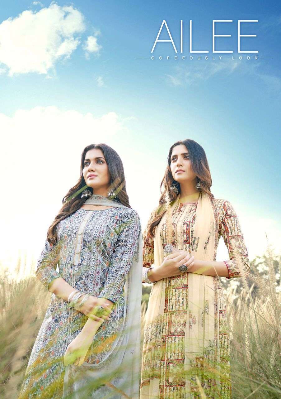 SARGAM AILEE PURE LAWN COTTON PAKISTANI PRINTED UNSTITCHED LATEST SALWAR KAMEEZ SUPPLIER IN SURAT 