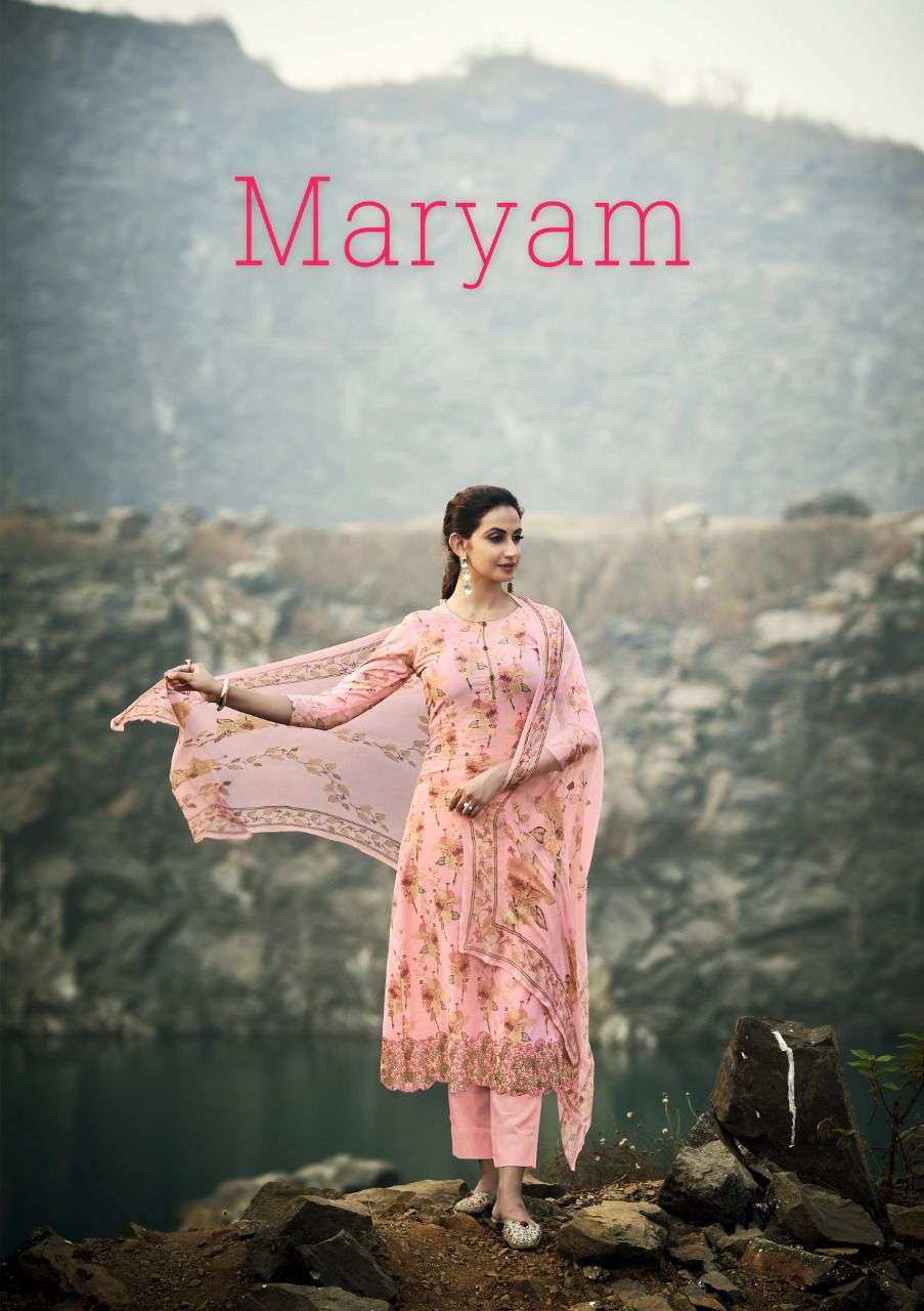 SARGAM MARYAM PURE PAKISTANI LAWN COTTON DIGITAL PRINT LACE EMBRODERY WORK PAKISTANI SALWAR KAMEEZ SUPPLIER IN SURAT 