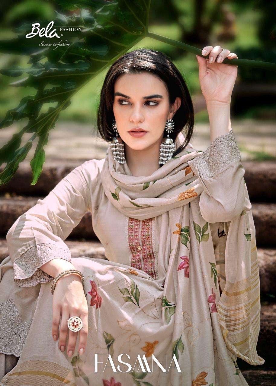 BELA FASHION FASAANA COTTON SILK SALWER SUITS COLLECTION 2022