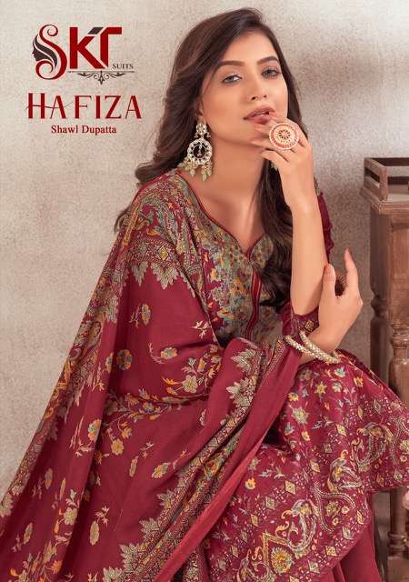 SKT SUITS HAFIZA PURE PASHMINA PRINTED LATEST DRESS MATERIAL SUPPLIER IN SURAT 