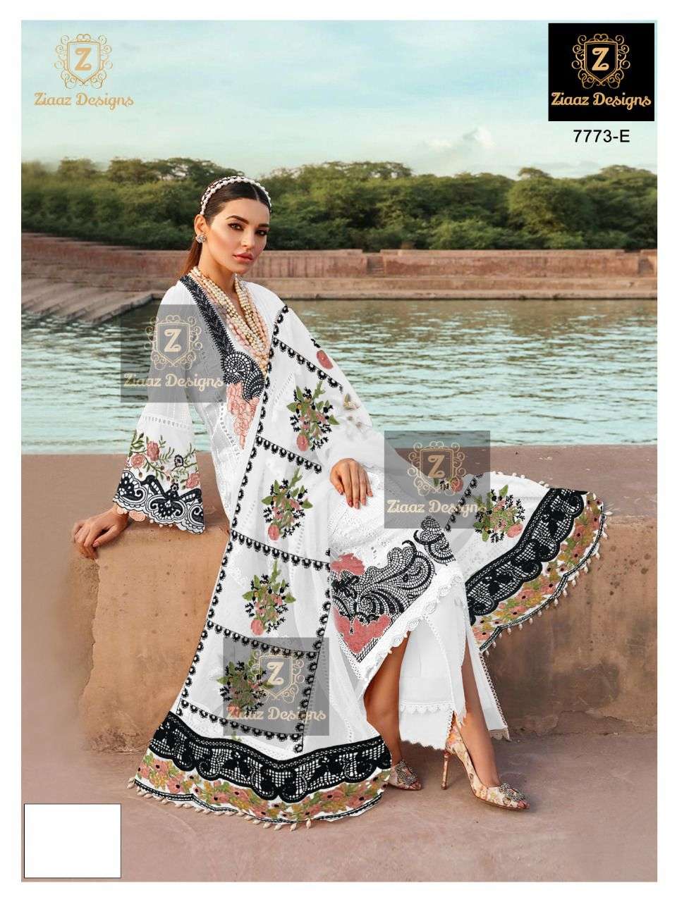 ZIAAZ DESIGNS 7773 E PAKISTANI STITCHED COLLECTION WHOLESALER IN SURAT 