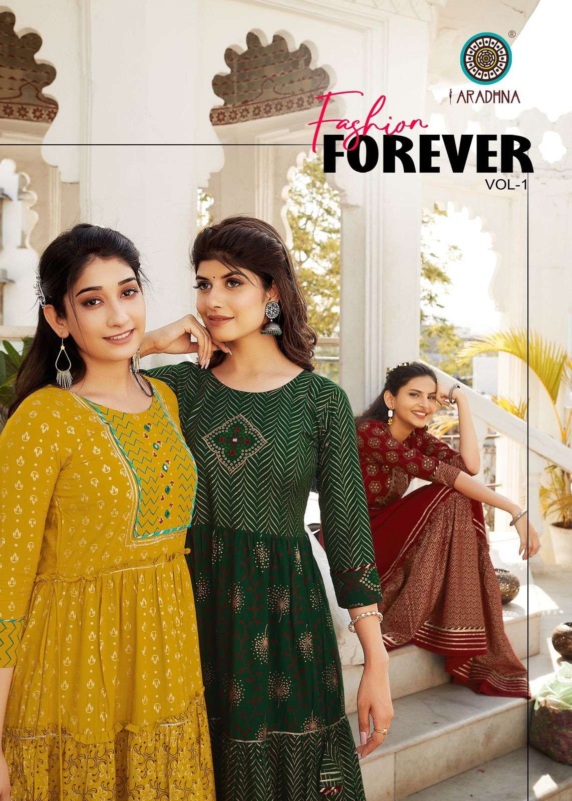 ARADHANA FASHION FOREVER VOL 1 LONG GOWN RAYON KURTI COLLECTION 