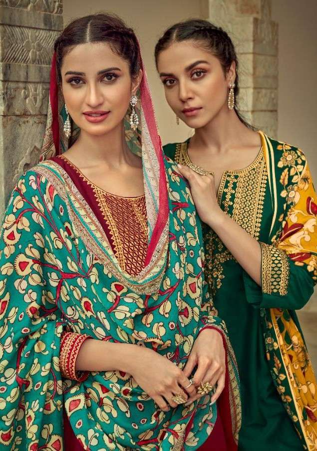 VOLONO TRENDZ EHRUM TUSSAR SILK SALWER SUIT COLLECTION WHOLESALE RATE 