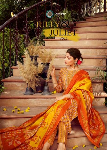 ARADHAN JULLY & JULIET VOL 1 READY MADE TOP BOTTOM WITH DUPATTA COLLECTION WHOLESALE RATE 