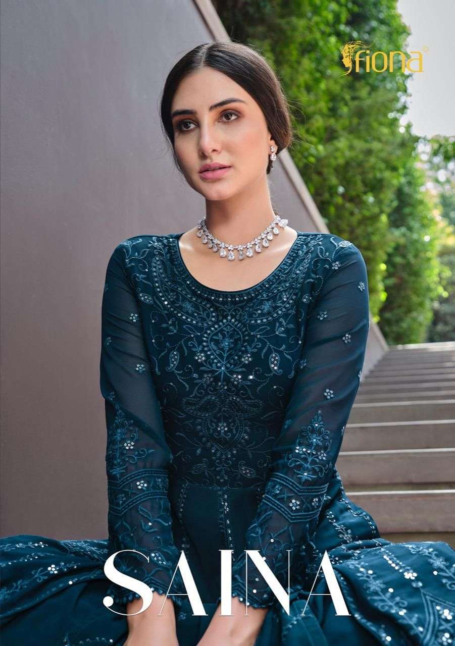 FIONA SAINA DESIGNER HEAVY SALWAR SUIT CATALOGUE COLLECTION 