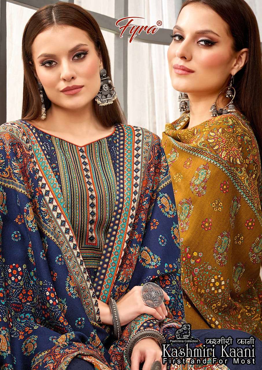 FYRA KASHMIRI KAANI PURE PASHMINA KAANI PRINTED SUIT NEW CATALOGUE 2022