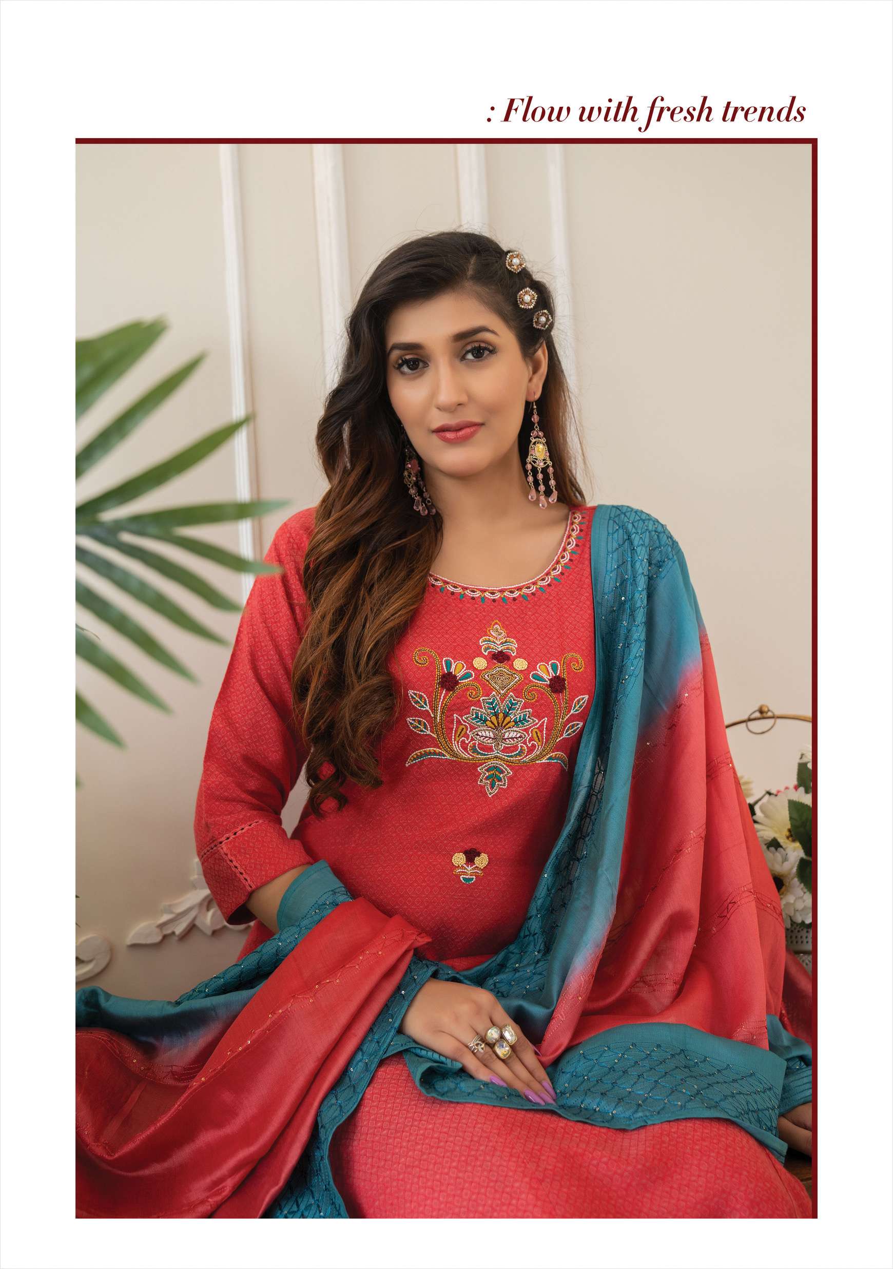 KIANA HERITAGE READYMADE KURTI PANT WITH DUPATTA WHOLESALE RATE 