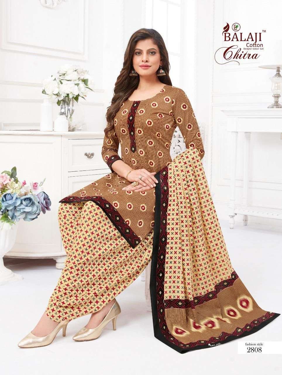 BALAJI COTTON CHITRA VOL 28 UNSTITCHED COTTON PRINTED SALWER SUIT LOWEST RATE 