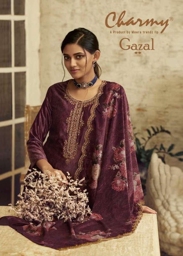 CHARMY GAZAL VELVET WINTER SALWAR SUITS BY MEERA TRENDZ