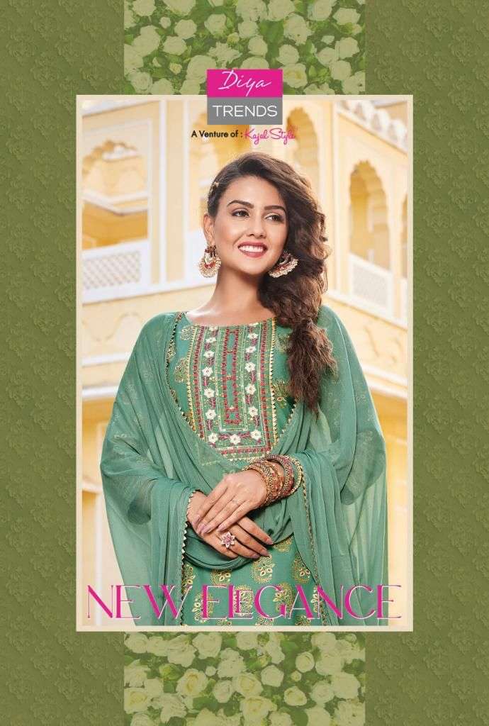 DIYA TRENDS ZUBEDA VOL 1 KURTI PANT WITH DUPATTA COLLECTION AT BEST PRICE 