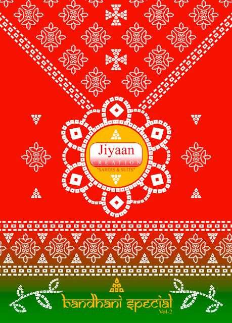 JIYAAN CREATION BANDHANI SPECIAL VOL 2 COTTON PRINTED SUITS SURAT