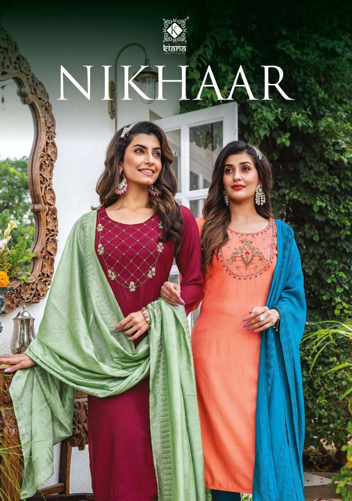 KIANA NIKHAAR KURTI PANT WITH DUPATTA CATALOGUE 2022