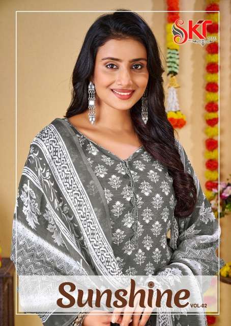 SKT SUIT SUNSHINE VOL 2 COTTON PRINTED SUITS LATEST CATALOGUE 2022