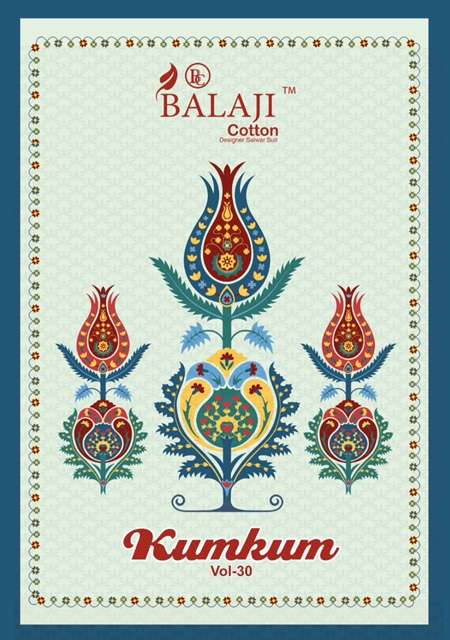 BALAJI COTTON KUMKUM VOL 30 COTTON SALWAR SUITS AT BEST PRICE