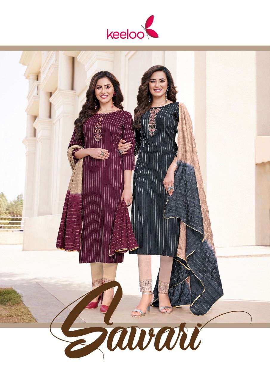 KEELOO SAWARI KURTI PANT WITH DUPATTA NEW CATALOGUE 2022