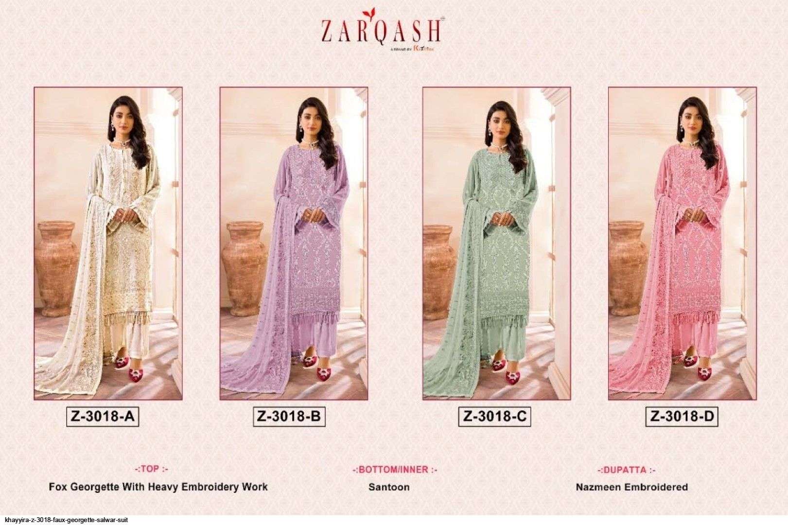 KHAYYIRA Z 3018 FAUX GEORGETTE SALWAR SUIT