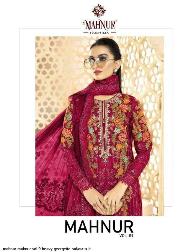 MAHNUR MAHNUR VOL 9 HEAVY GEORGETTE SALWAR SUIT